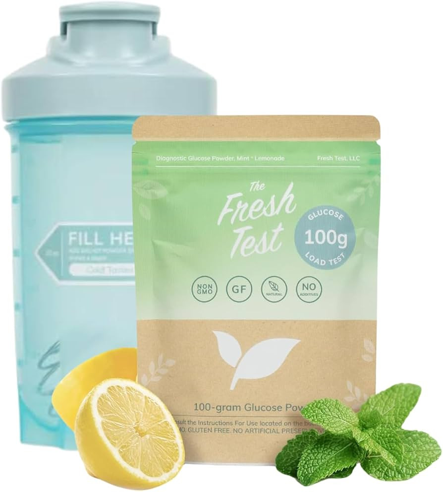 The Fresh Test 100g Powder Drink Mix & Premium Shaker Bottle Bundle, BPA-Free, Leak-Proof, Easy t... | Amazon (US)