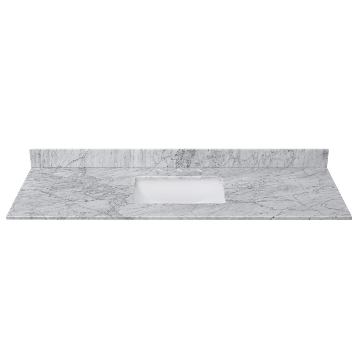60-In X 22-In Carrara Marble Vanity Top With Sink | Wayfair North America