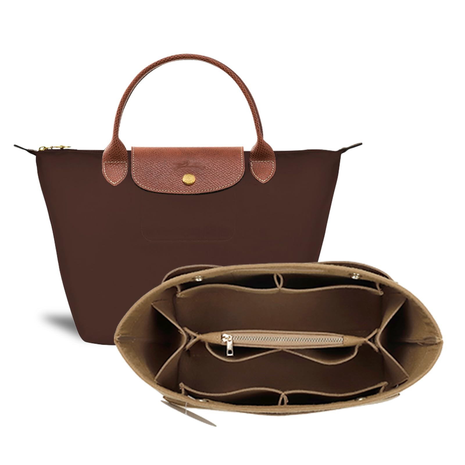 Purse Organizer Insert for Tote, Handbag Organizer Compatible with Shoulder Bag Large/Small, LE P... | Amazon (US)