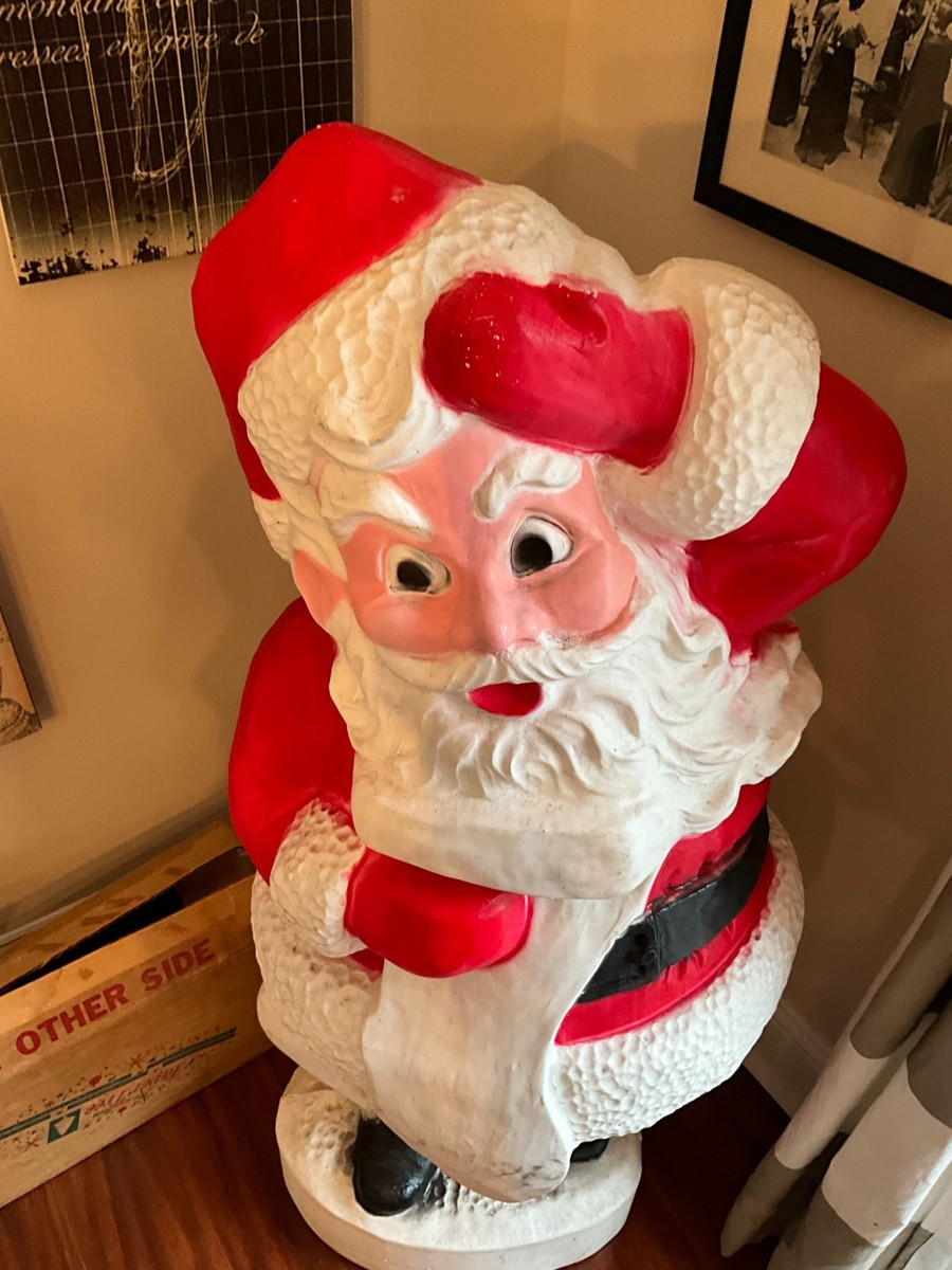 Incredible vintage Extra Large Santa Blow Mold Union Plastics *pick up only* | eBay | eBay US