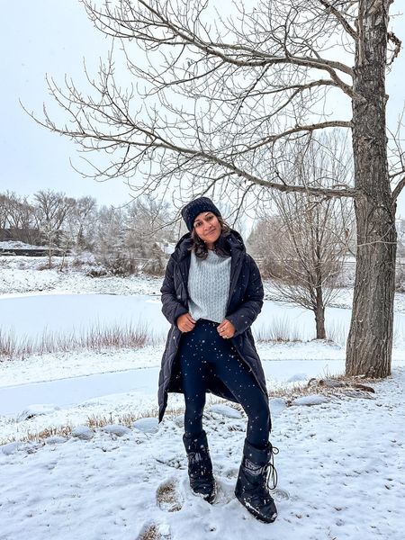 Winter amazon moon boots outfit idea! These leggings are thermal too! #Founditonamazon #amazonfashion #inspire #womensstyle Amazon fashion outfit inspiration winter outfits 

#LTKfindsunder100 #LTKstyletip #LTKSeasonal