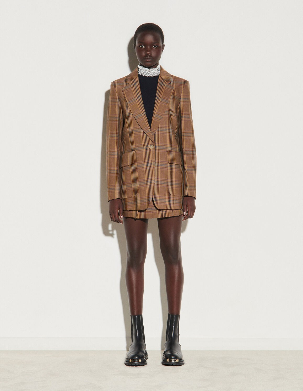 Checked tailored jacket | Sandro Paris (US)