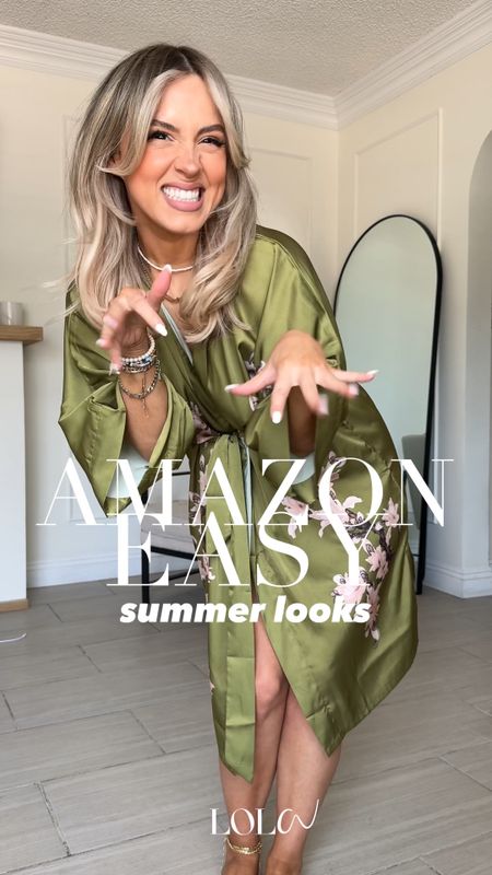 Easy casual cute AMAZON SUMMER LOOKS ☀️🙌🏼

✔️Look 1: small in linen pants ( IM IN LOVE WITH THEM!) lol they're soooo comfy and cuuuute! They're oversized and meant to be baggy. 

Corset is really nice quality (wearing small). It's a suede fabric with boning. Very nice and perfect summer top.

✔️Look 2: omg this sports romper is so freaking cute (wearing small)! Perfect for errands or real sports lol it has built-in shorts and it's super comfortable with good amount of stretch. The back is not too short, which is nice.

✔️Look 3: you're going to want this midi dress and several colors (wearing small)! it has pockets, it's very nice fabric and it has stretch in the bodice. I love the unique strap design.

✔️Look 4: this floral lightweight flare romper is beyond cute and so comfortable (wearing small)! This is breathable and perfect for super hot weather and they are SHORTS!!! The back is a little long, which is nice, but you definitely have to wear some biker shorts under underneath. 

✔️STEAMER: when I say you need this steamer I absolutely mean it. It's small and portable so you can travel with it. It heats up literally within five seconds. Does a wonderful job quickly DEwrinkling your clothes. 

#LTKFindsUnder50 #LTKStyleTip #LTKU