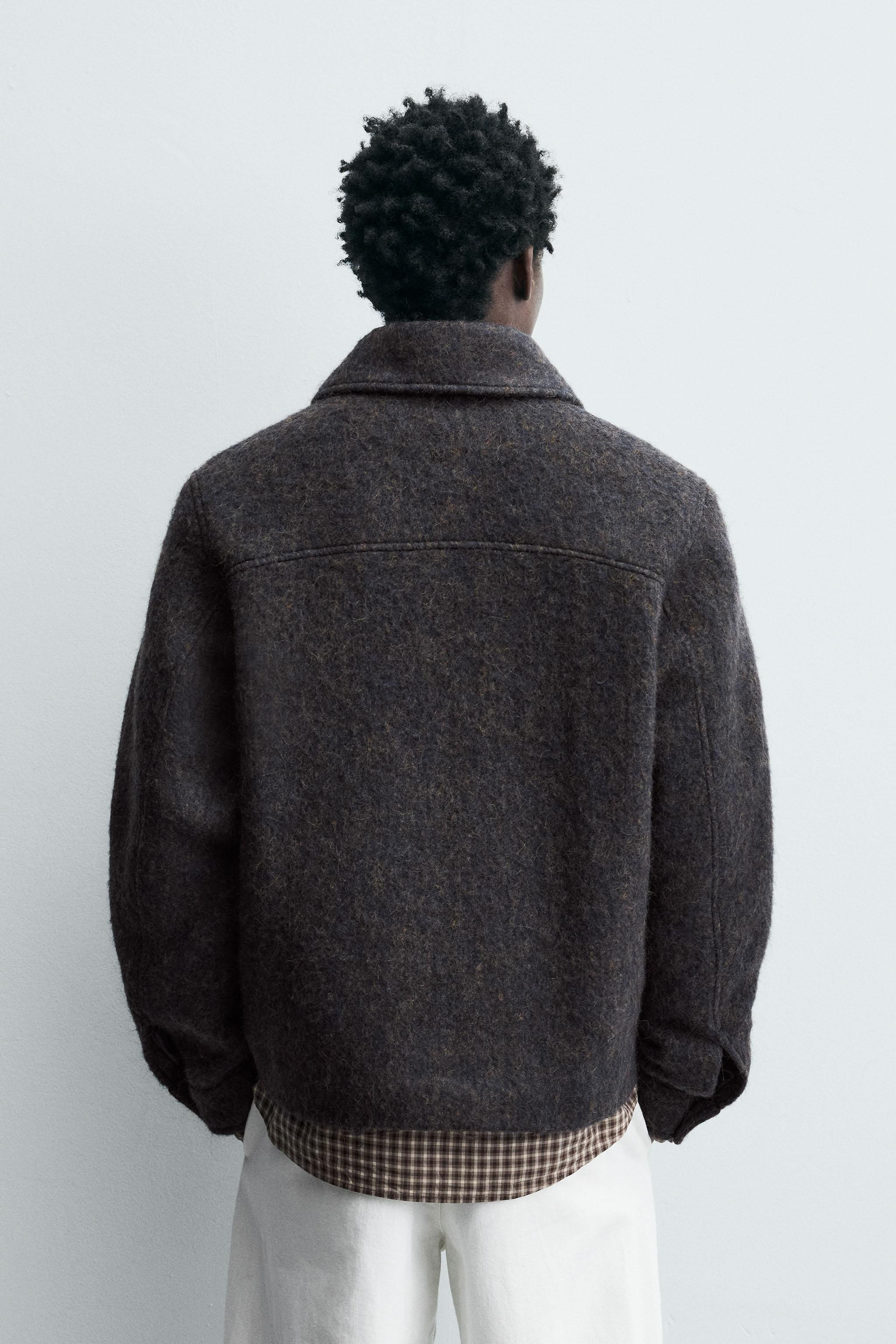 CROPPED FIT TEXTURED OVERSHIRT | Zara US