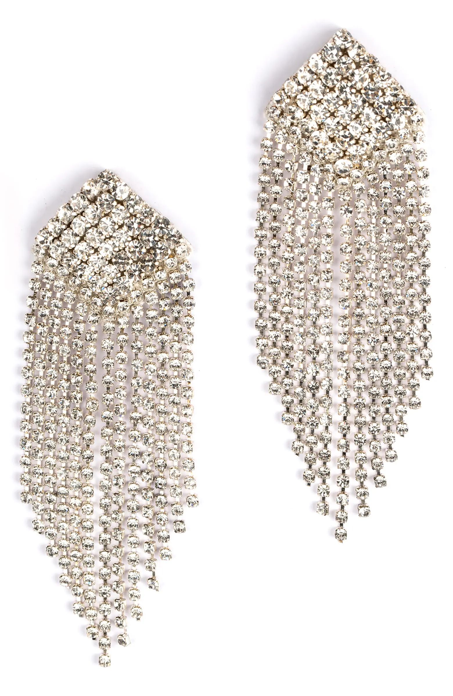 Niomi Crystal Fringe Drop Earrings | Nordstrom