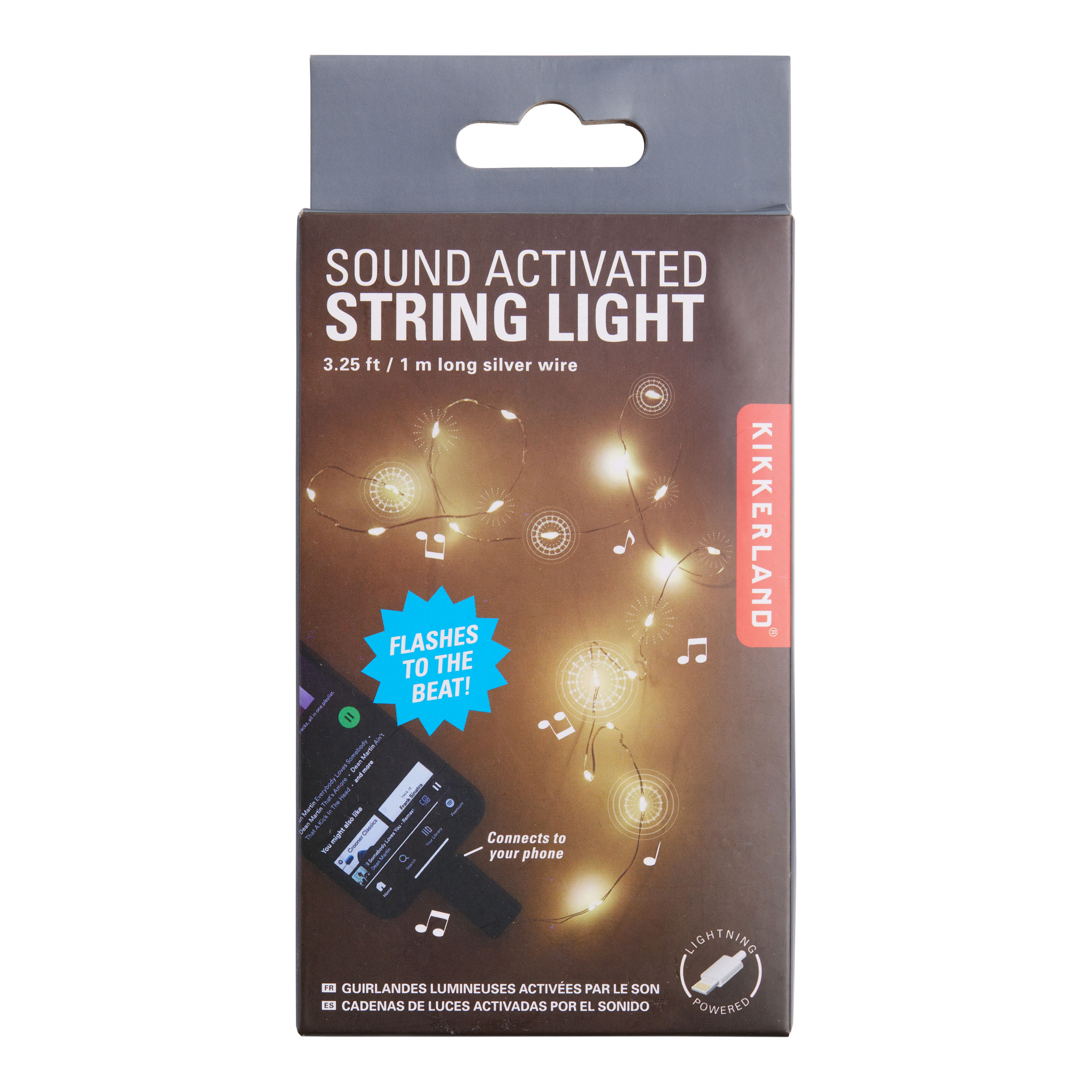 Kikkerland Sound Activated LED String Lights | World Market