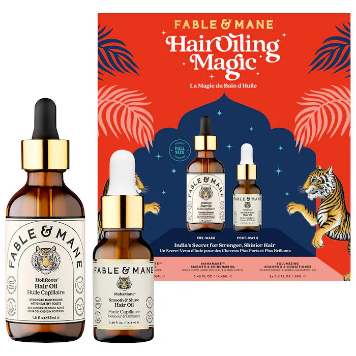 Pre & Post Wash Hair Oiling Magic Value Set - Fable & Mane | Sephora | Sephora (CA)