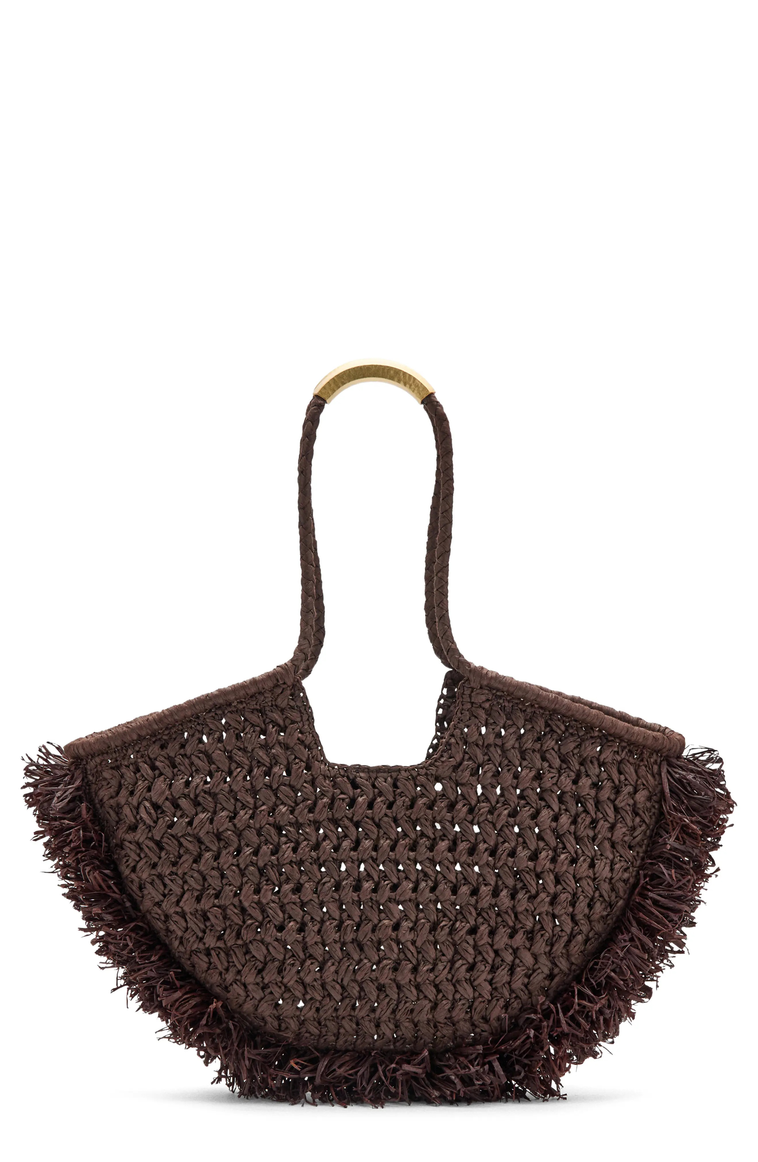 MANGO Natural Fiber Shoulder Bag (Women) | Nordstrom | Nordstrom