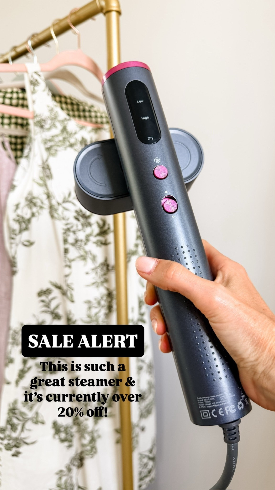 This is such a great steamer! I love to bring it when traveling, and it’s currently on sale right now!

Loverly Grey, Amazon, Labor Day sales, steamer, travel finds; home finds

#LTKSaleAlert