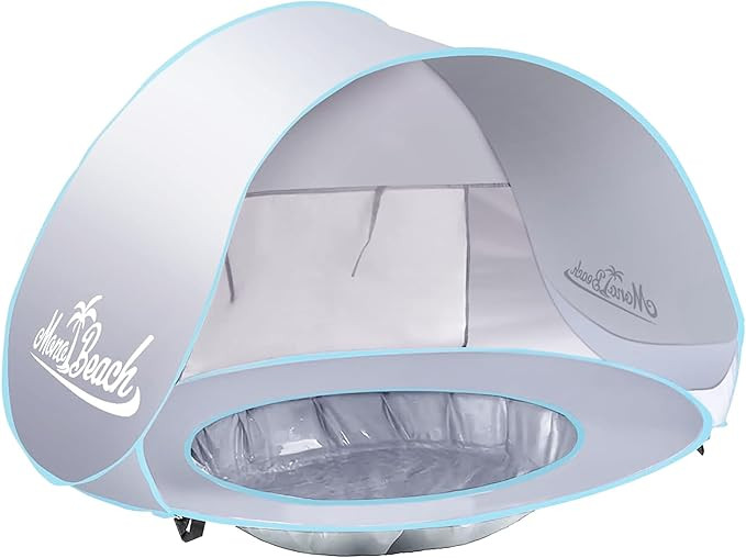 Monobeach Baby Beach Tent Pop Up Portable Shade Pool UPF50+ UV Protection Sun Shelter for Infant ... | Amazon (US)