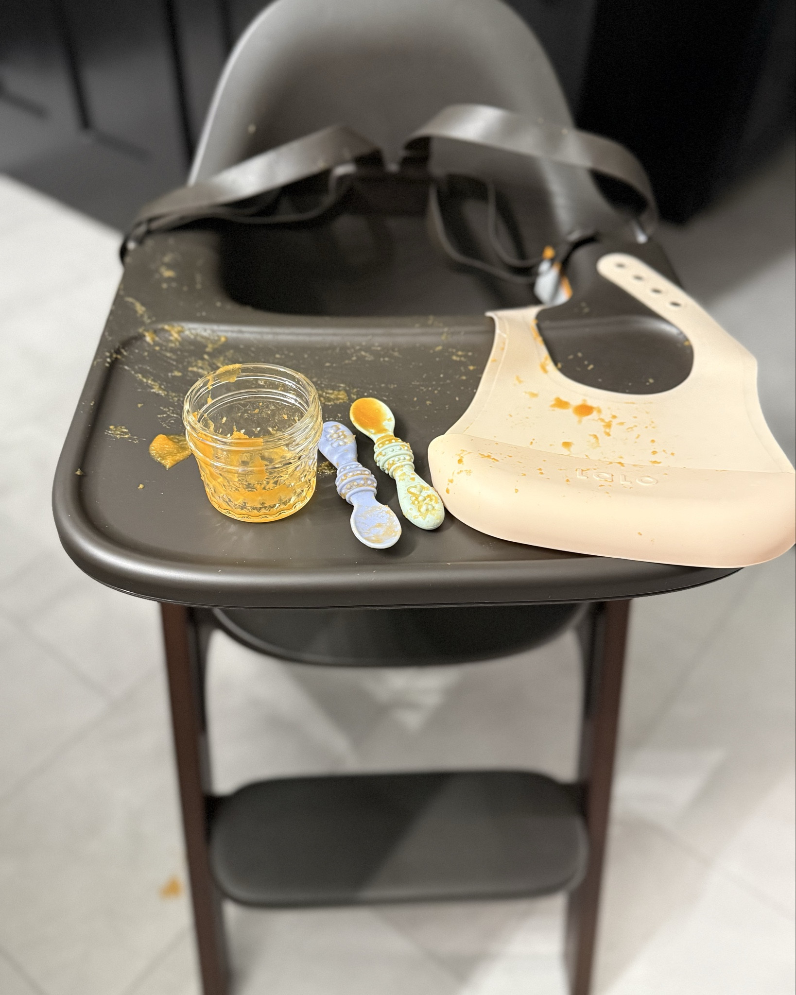 Very thankful for a quick and easy cleanup with our Mockingbird highchair! #6monthsold #mockingbird #mockingbirdhighchair #6monthspostpartum #purees #blw 

#LTKmomlife #LTKfoodie #LTKBaby