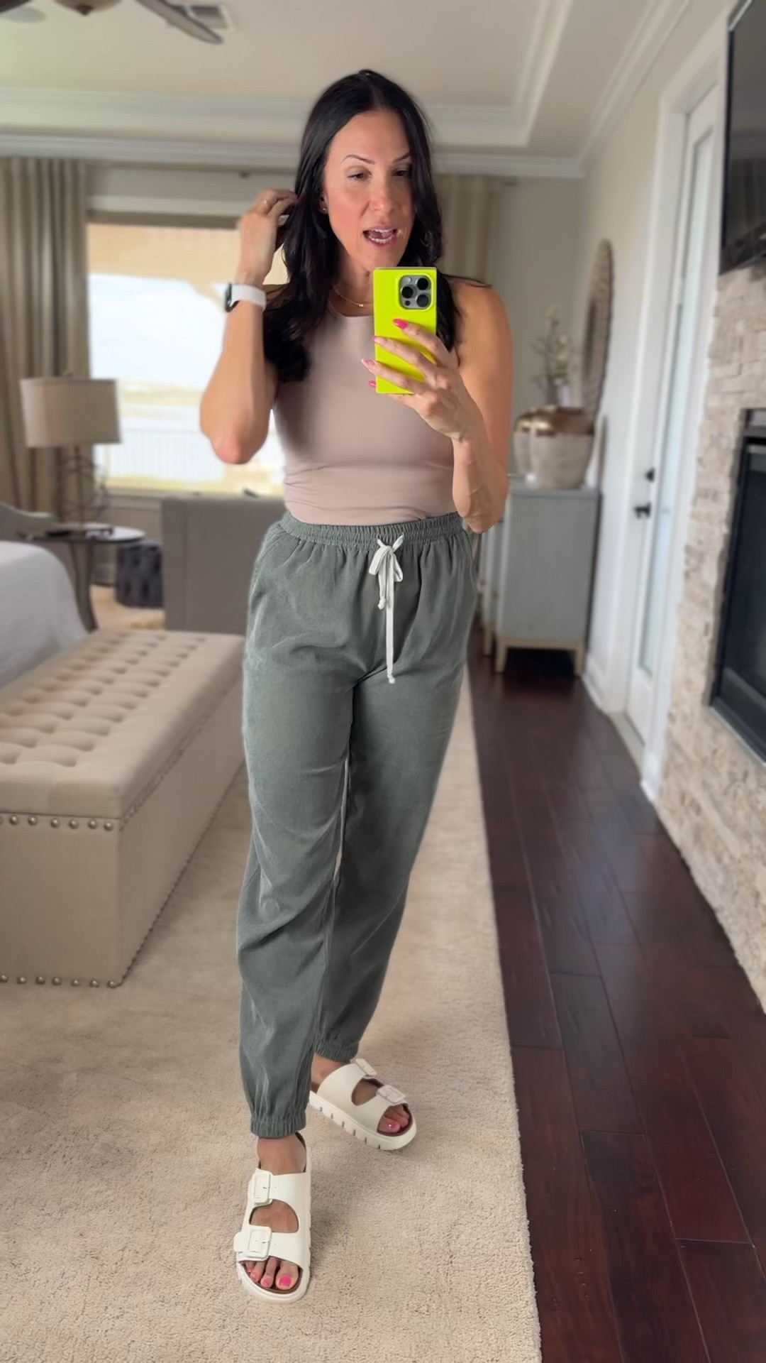 full disclaimer this are more of a “fall” pant due to them not being airy 🤪 but if I know I’m gonna be inside I’ll rock ‘em. True to size in both - medium. Shoes size 9  

#LTKFindsUnder50 #LTKSeasonal #LTKStyleTip