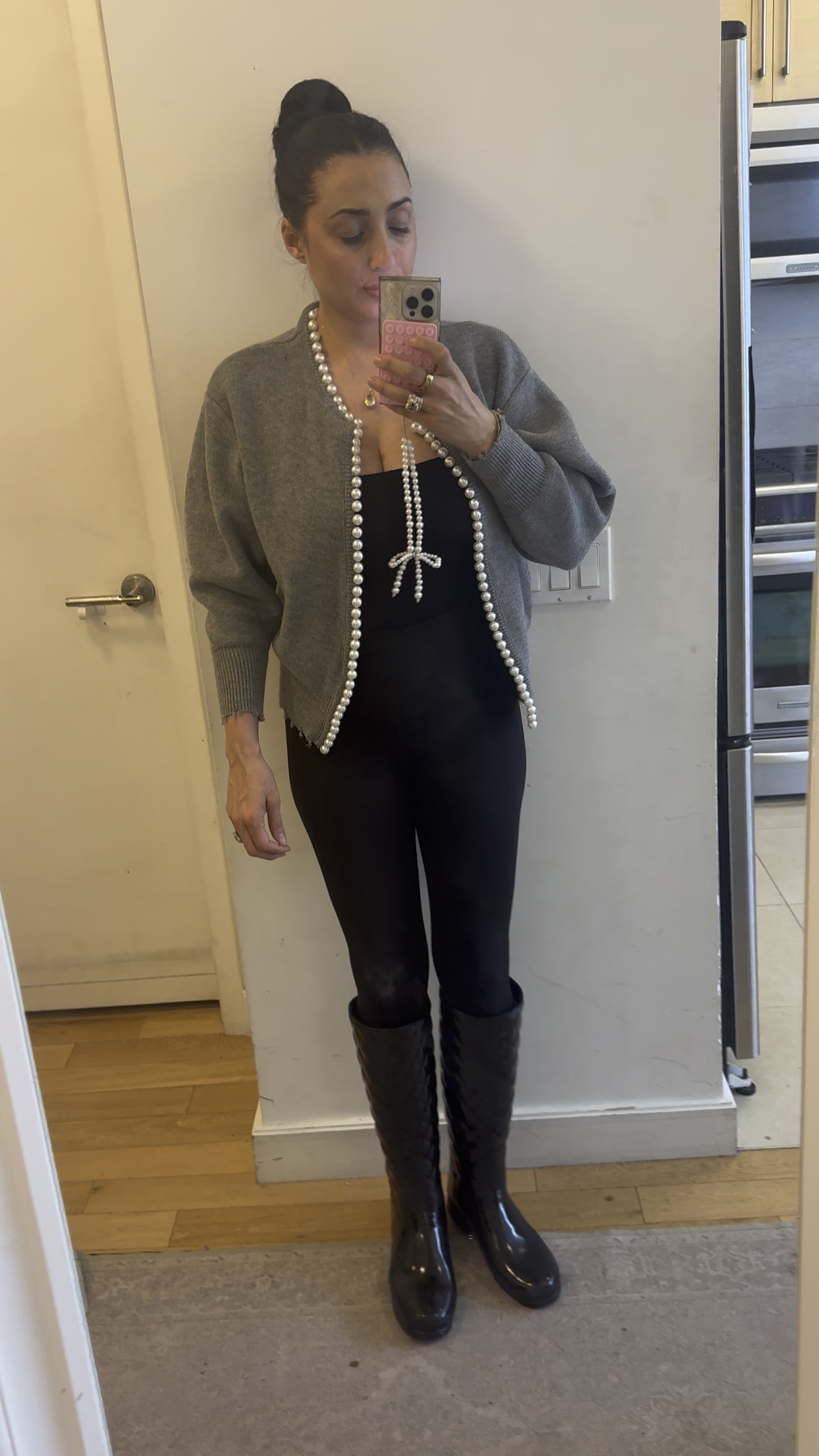 Rainy day look - so obsessed with these rain boots 

#LTKShoeCrush #LTKStyleTip #LTKOver40