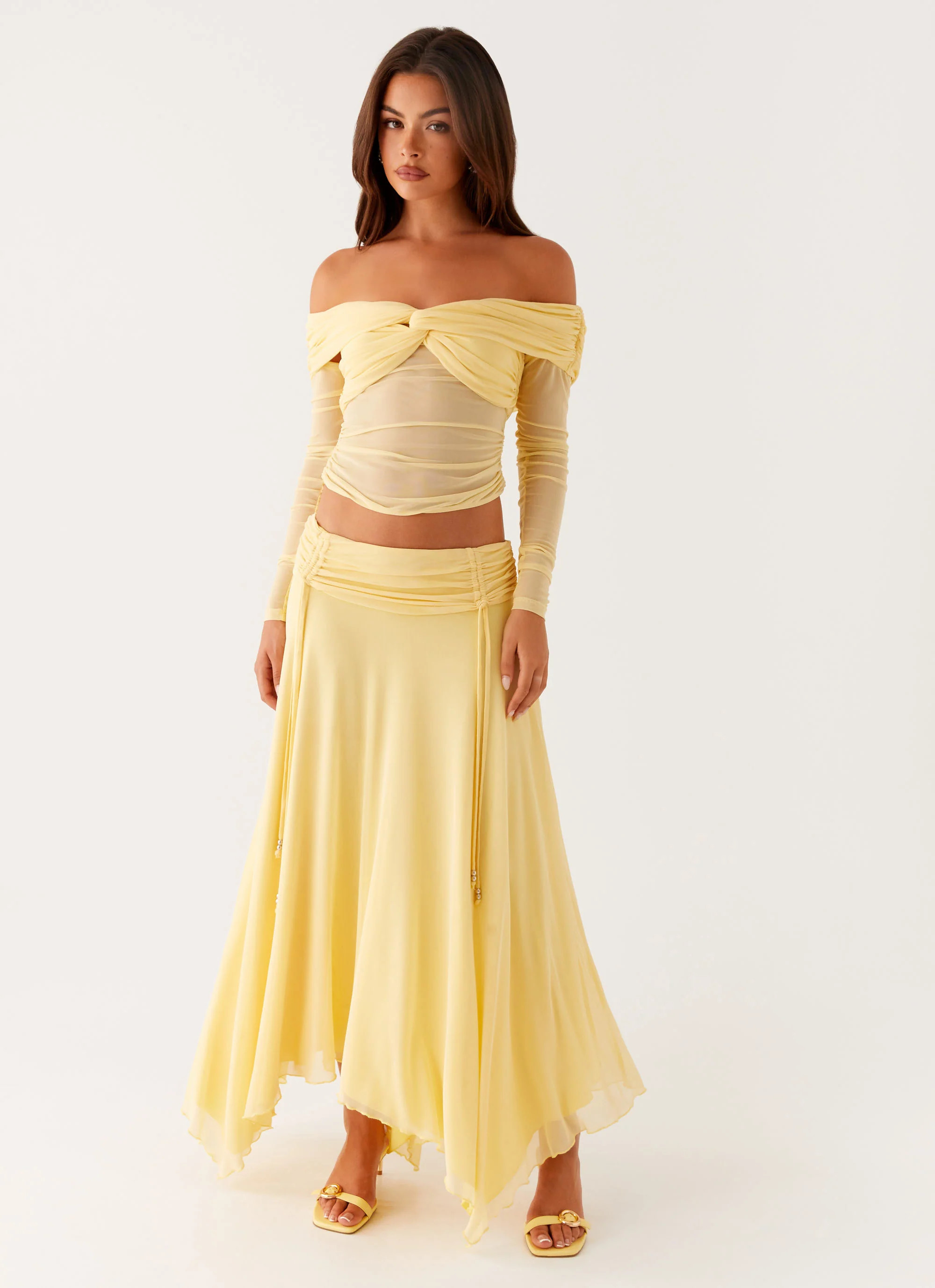 Kirrabilli Midi Skirt - Yellow | Peppermayo (Global)