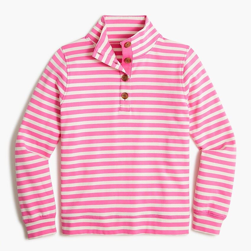 Striped button-front sweatshirt | J.Crew Factory