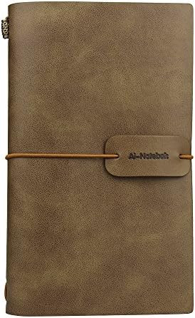 Amazon.com : Travel Journal Notebook Vintage Retro Handmade Leather Lined Journal Refillable Note... | Amazon (US)