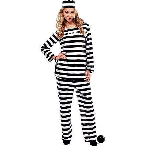 AMSCAN Lady Lawless Prisoner Halloween Costume for Women, Standard, with Included Accessories | Walmart (US)