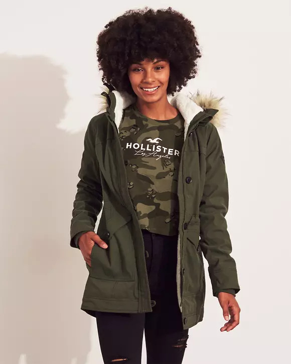 Cozy-Lined Parka | Hollister US