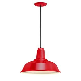 Troy RLM Heavy Duty 14 in. Shade 1-Light Red Finish Pendant-5DRH14MRD-BC - The Home Depot | The Home Depot