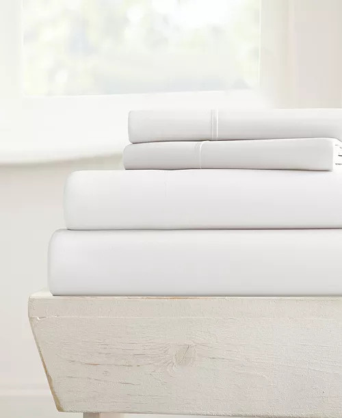 Style Simplified 4-Pc. Sheet Set, Queen | Macy's