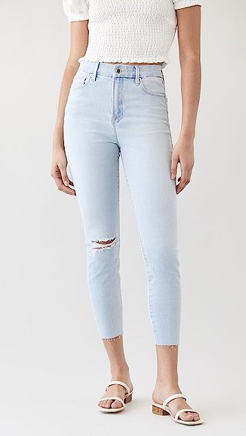 Good Waist Crop Raw Edge Jeans | Shopbop