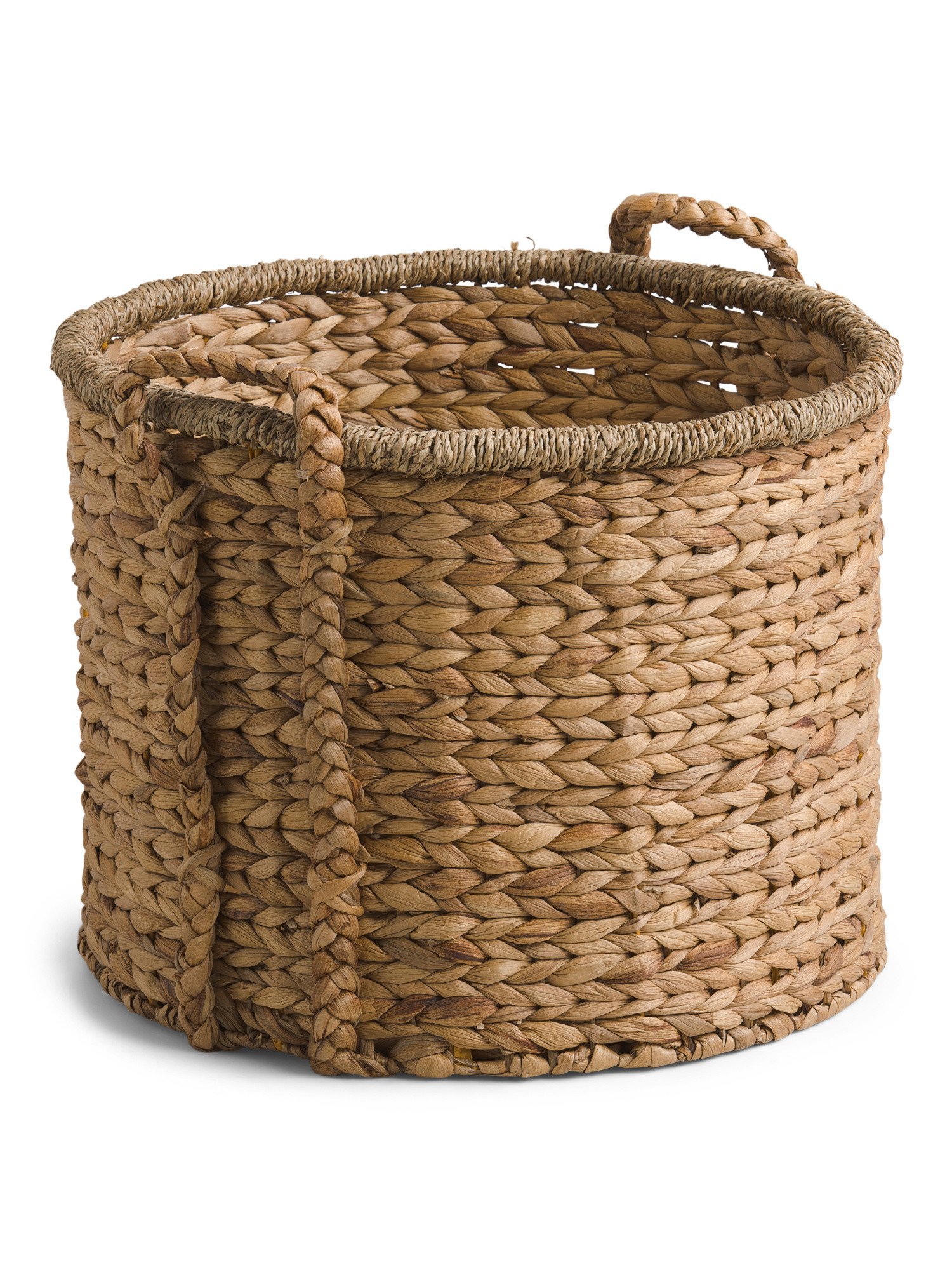 Extra Large Natural Storage Basket With Braided Handles | TJ Maxx