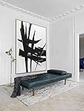 Black & White Minimalist 36 x 48 Original Large Vertical Abstract Painting Contemporary Art Painting | Amazon (US)