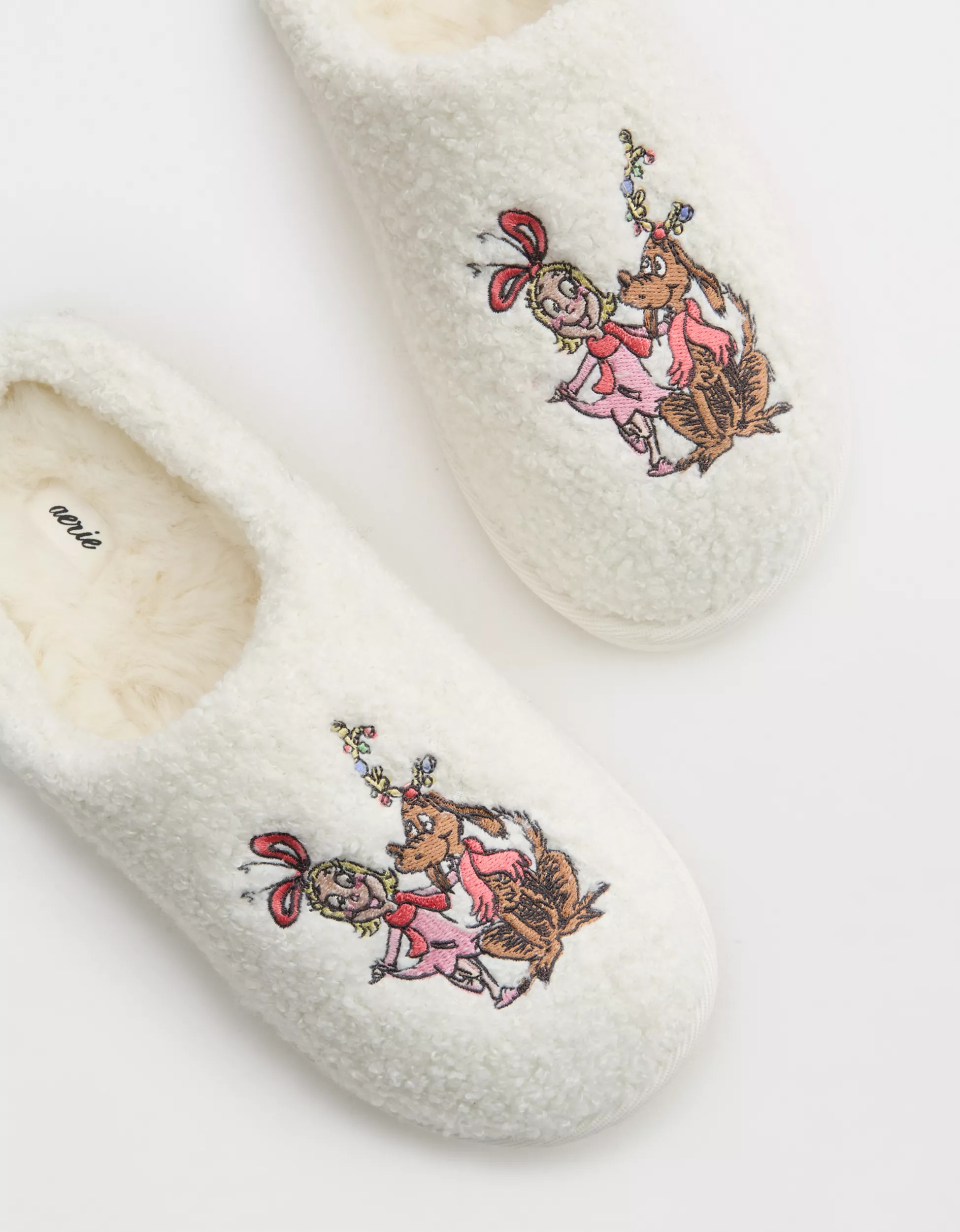 Aerie Sherpa Scuff Slippers | Aerie