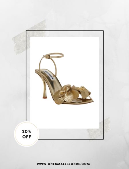Gold Steve Madden heels on sale!

#LTKfindsunder100 #LTKsalealert #LTKshoecrush
