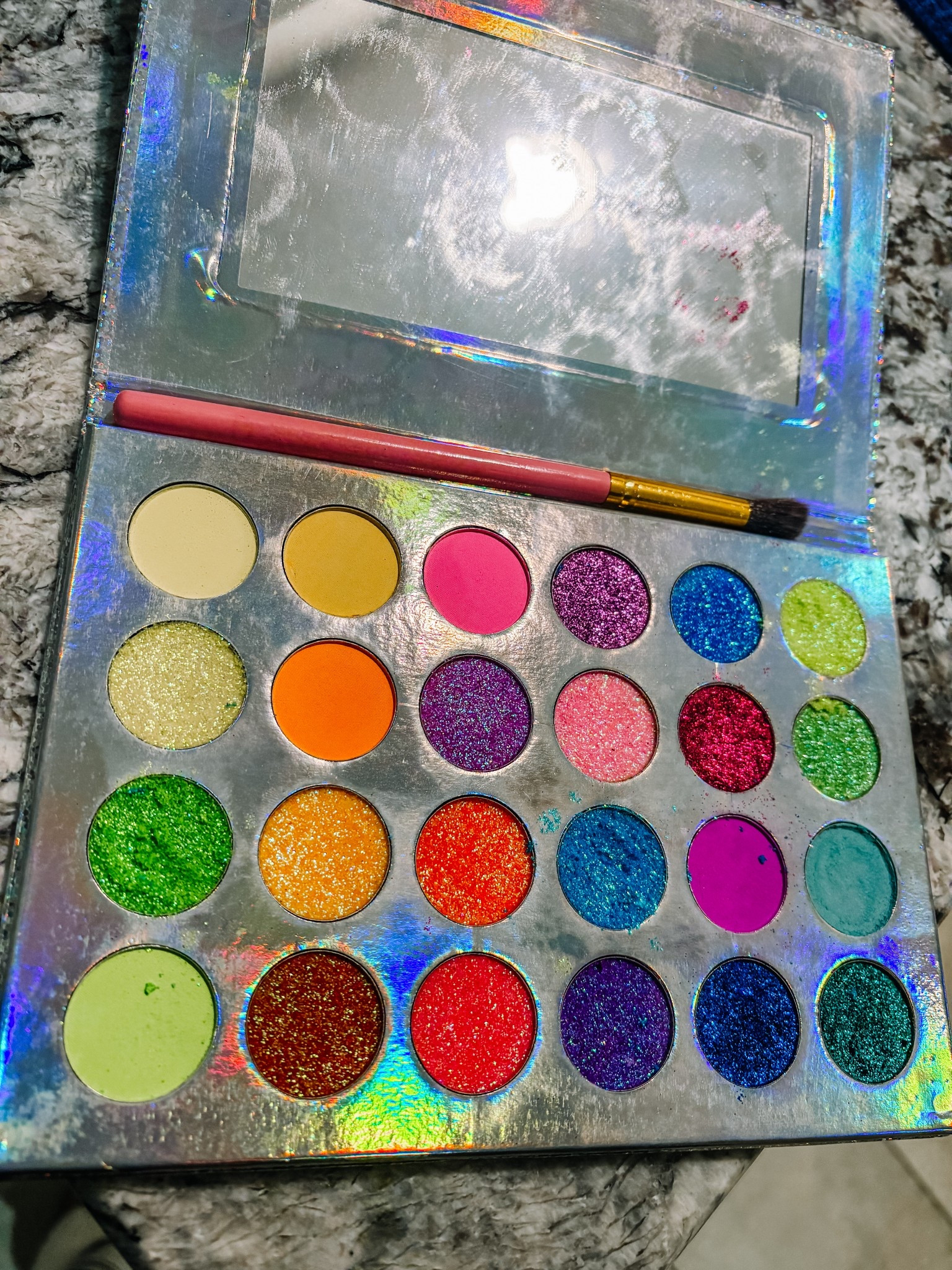 Spring and Summer festival makeup!! 💗
This eyeshadow palette is for both glow-in-the-dark and black light parties!! 
Soo beautiful and under $15!!

#LTKBeauty #LTKSeasonal #LTKFestival