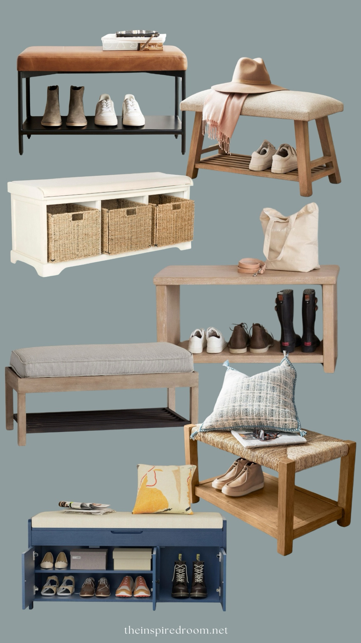 Entry shoe storage benches 

#LTKSaleAlert #LTKHome #LTKxWayfair