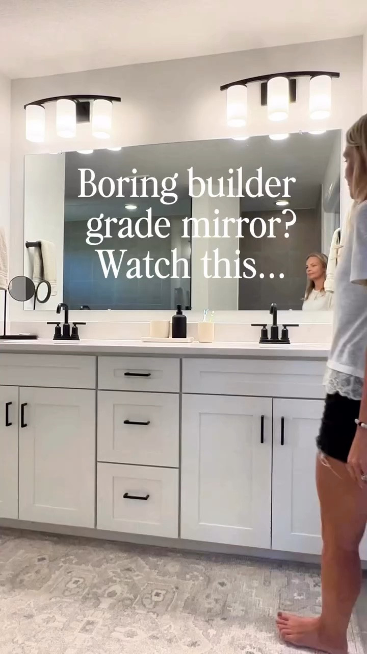 This simple mirror upgrade made such a big difference in our bathroom and gave it a more custom, finished look without replacing the whole mirror.

One of those easy updates that instantly makes the space feel more elevated 🤍

#LTKdayinmylife #LTKHome
