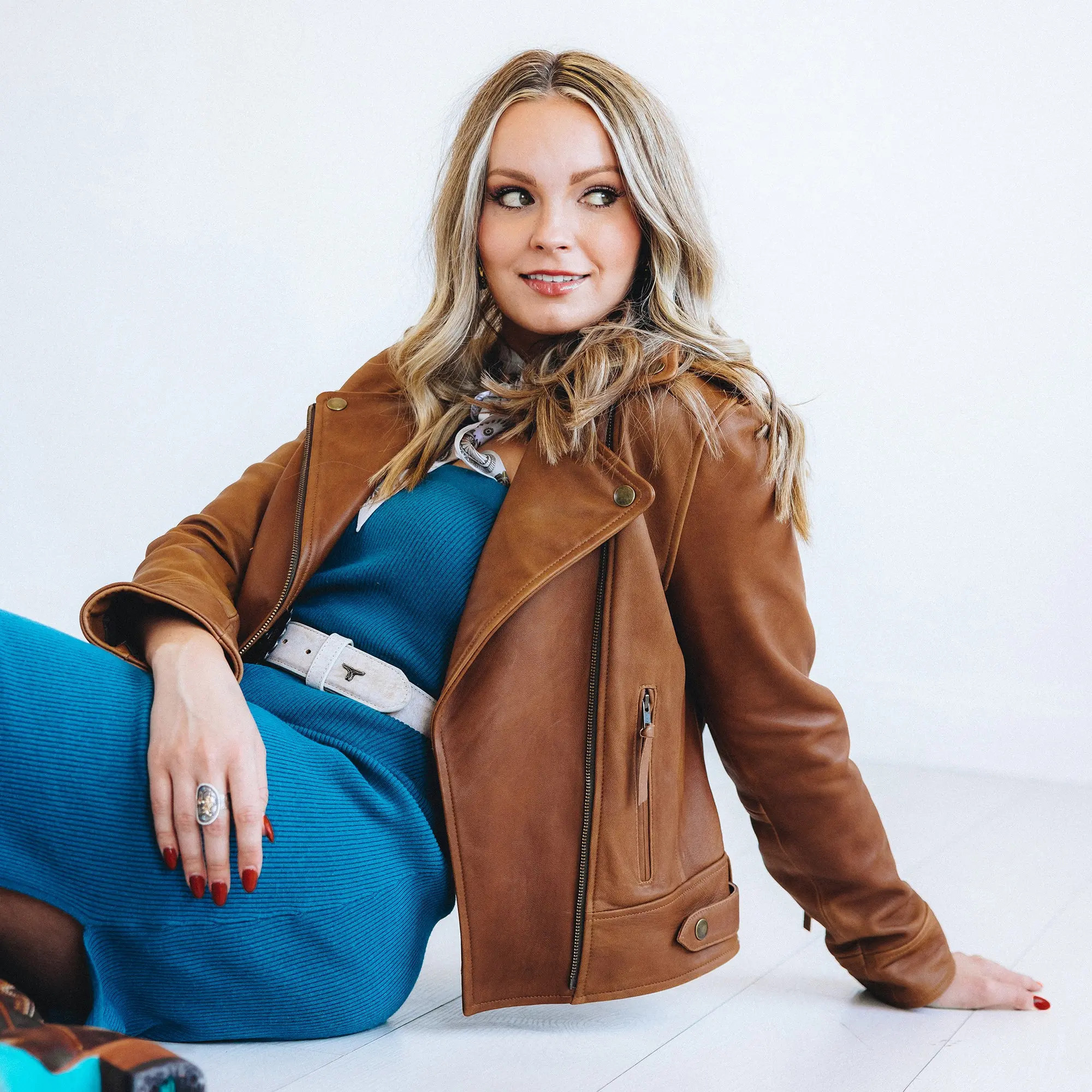 Basic Biker Jacket - Desert Clay Brown Leather | Lane Boots