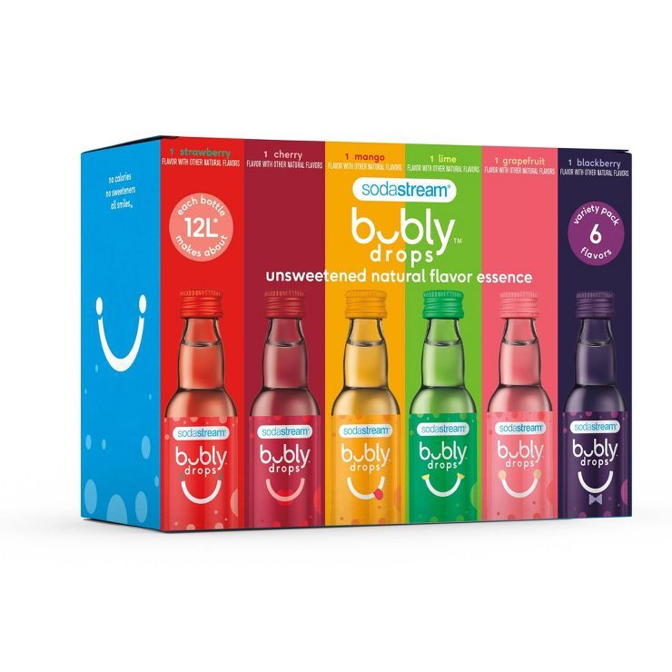 SodaStream Bubly Drops - Variety Pack - 6pk/1.36 fl oz | Target