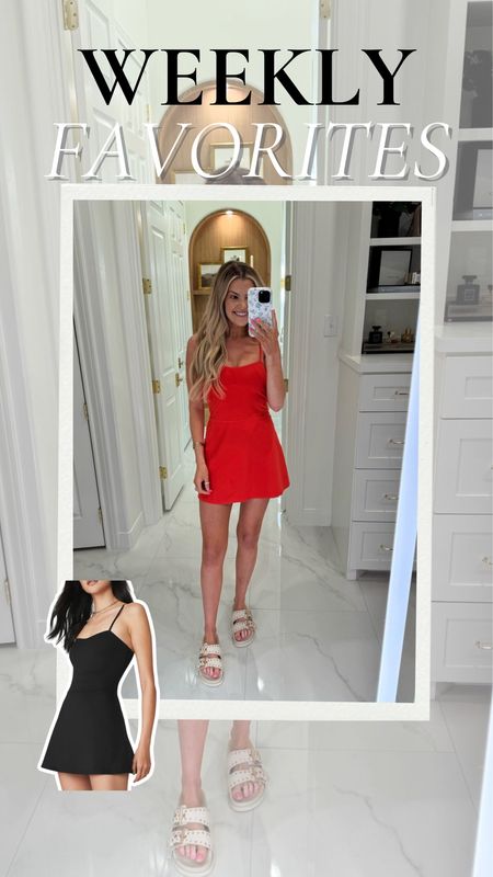 I feel like I live in this dress during the summer months! This red one is a few years old but I linked the black one for you! 

Athletic dresses, summer athletic dress, spring style, trending fashion, Alo yoga, best sellers, most loved, weekly favorites 

#LTKSeasonal #LTKfitness #LTKstyletip