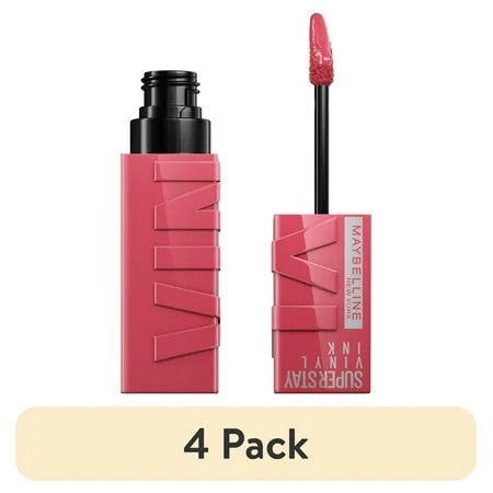 (4 pack) Maybelline Generic Maybelline Super Stay Vinyl Lip Stain, Pink | Walmart (US)