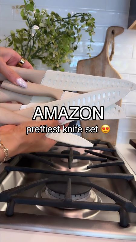 Loving this pretty neutral knife set on Amazon and it’s currently over 50% off!! 
Neutral kitchen find, Amazon home finds 

#LTKVideo #LTKHome #LTKSaleAlert