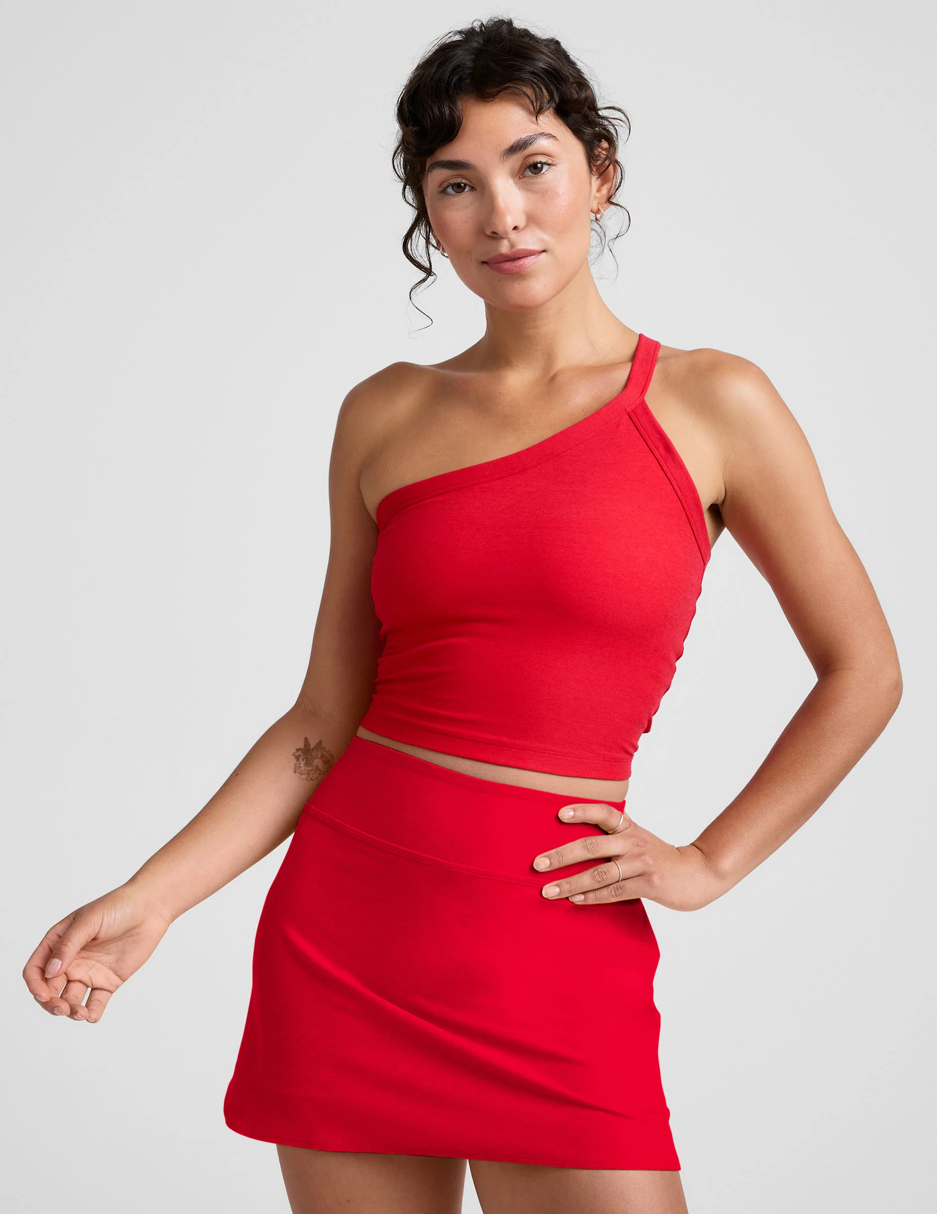Spacedye Outset One Shoulder Cropped Tank | Beyond Yoga | Beyond Yoga