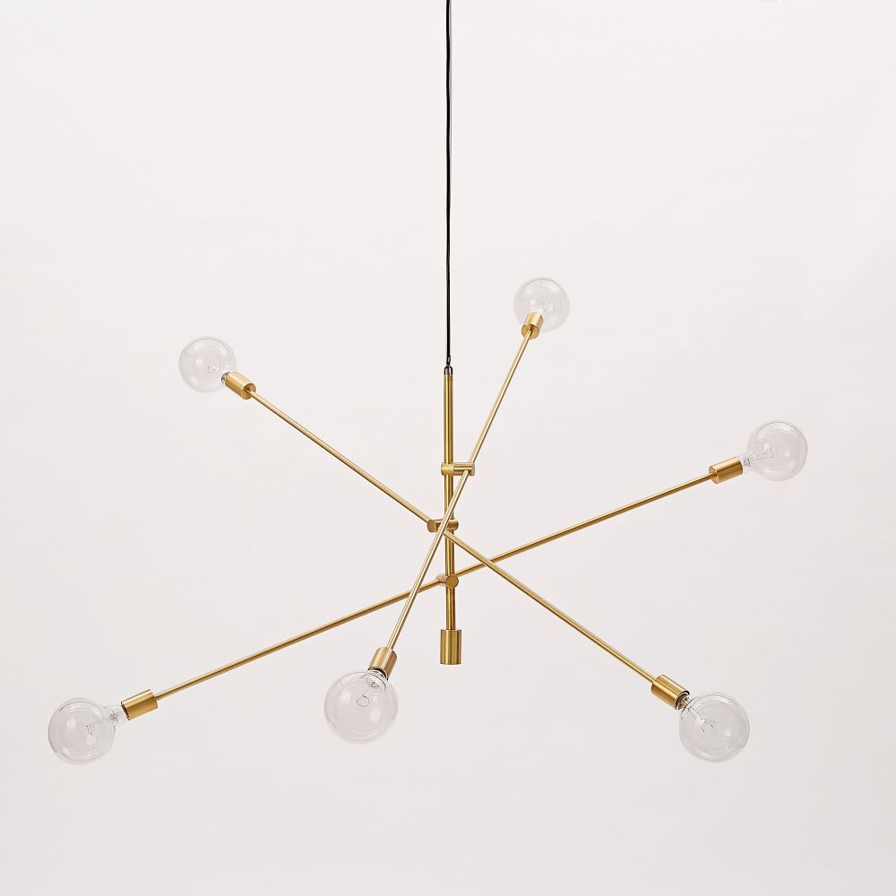 Mobile Chandelier (55") - Antique Brass | West Elm (US)