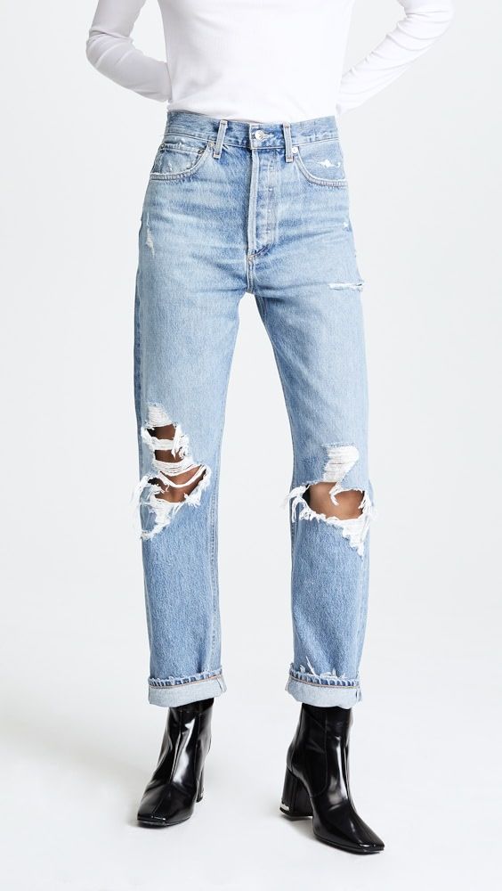AGOLDE 90s Mid Rise Straight Fit Jeans | Shopbop | Shopbop