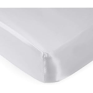 Pro Goleem Satin Soft Crib Sheet Great for Baby with Sensitive Hair Silky Baby Mattress Sheet Whi... | Amazon (US)