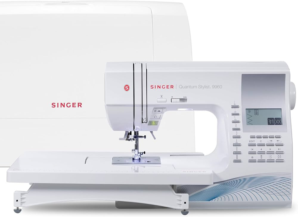SINGER Quantum Stylist 9960 Computerized Sewing & Quilting Machine with Extension Table, Hard Cas... | Amazon (US)