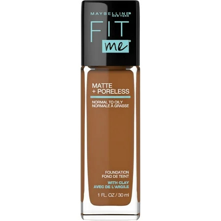 Maybelline Fit Me Matte + Poreless Liquid Foundation Makeup, Mocha, 1 fl oz | Walmart (US)