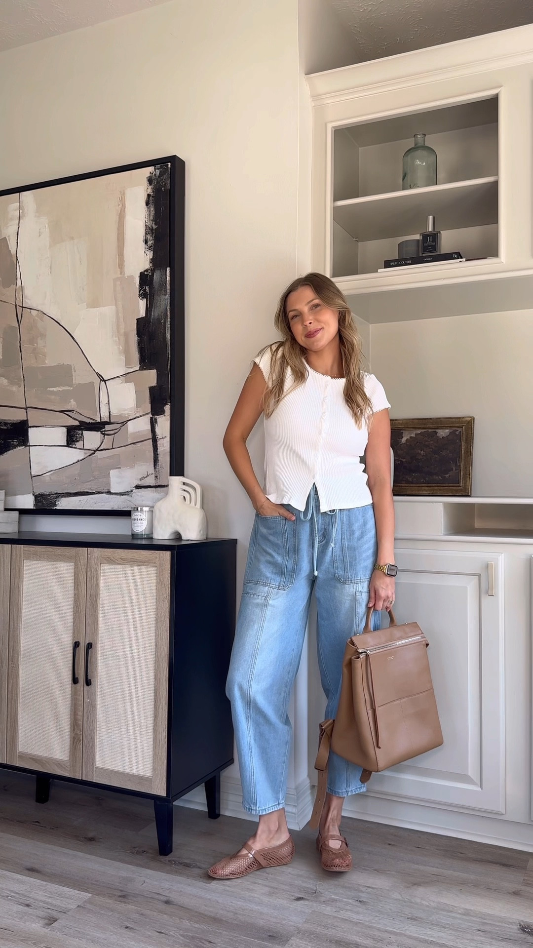 Part 2 of my new series!! Non-boring nursing friendly outfits! Size M in tee and jeans for length but could have done S. 

#LTKSeasonal #LTKStyleTip #LTKBaby