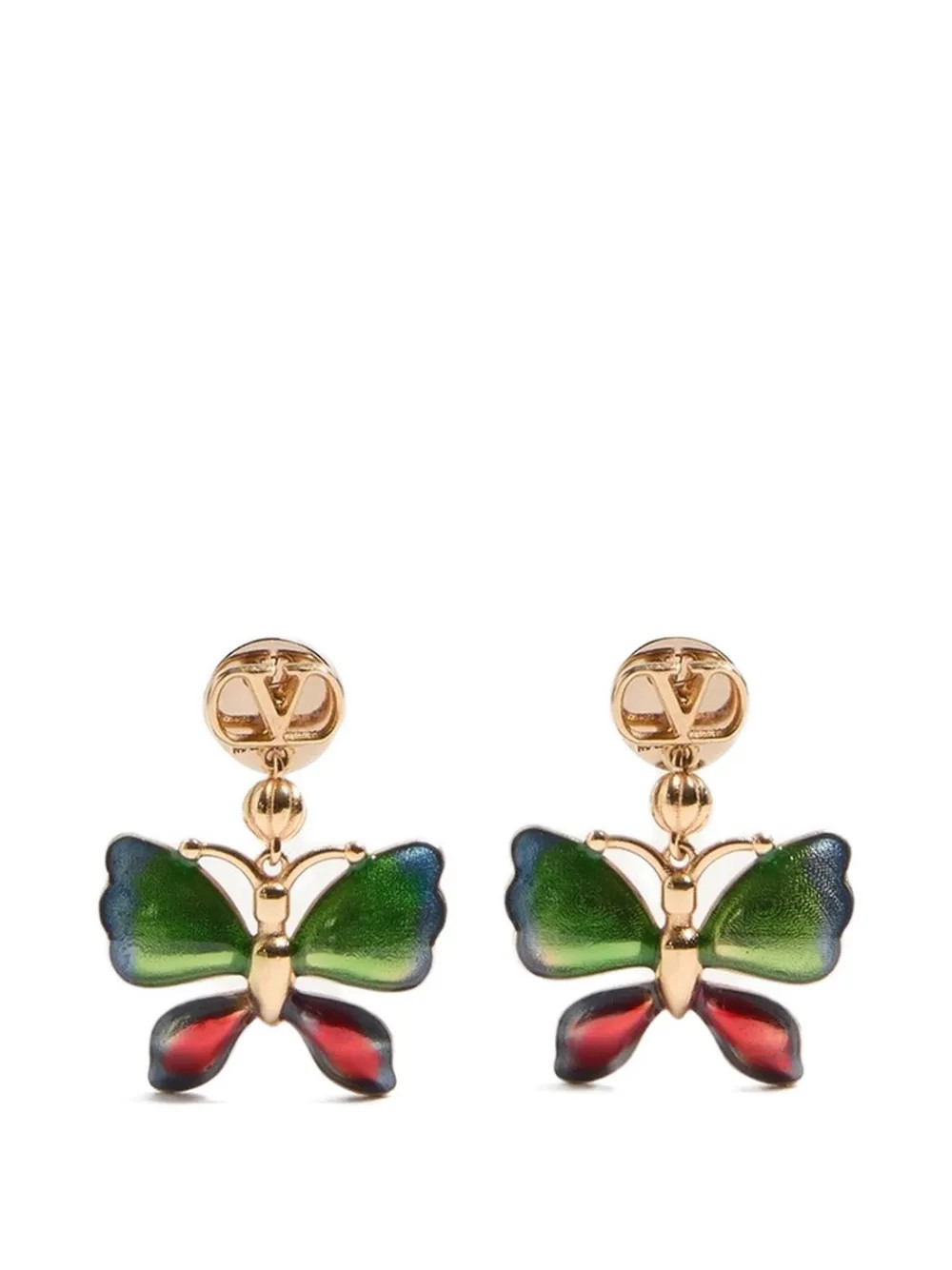 Valentino Garavani  Orecchini Vouloirvoler In Metallo e Smalto | Oro | FARFETCH IT | Farfetch Global
