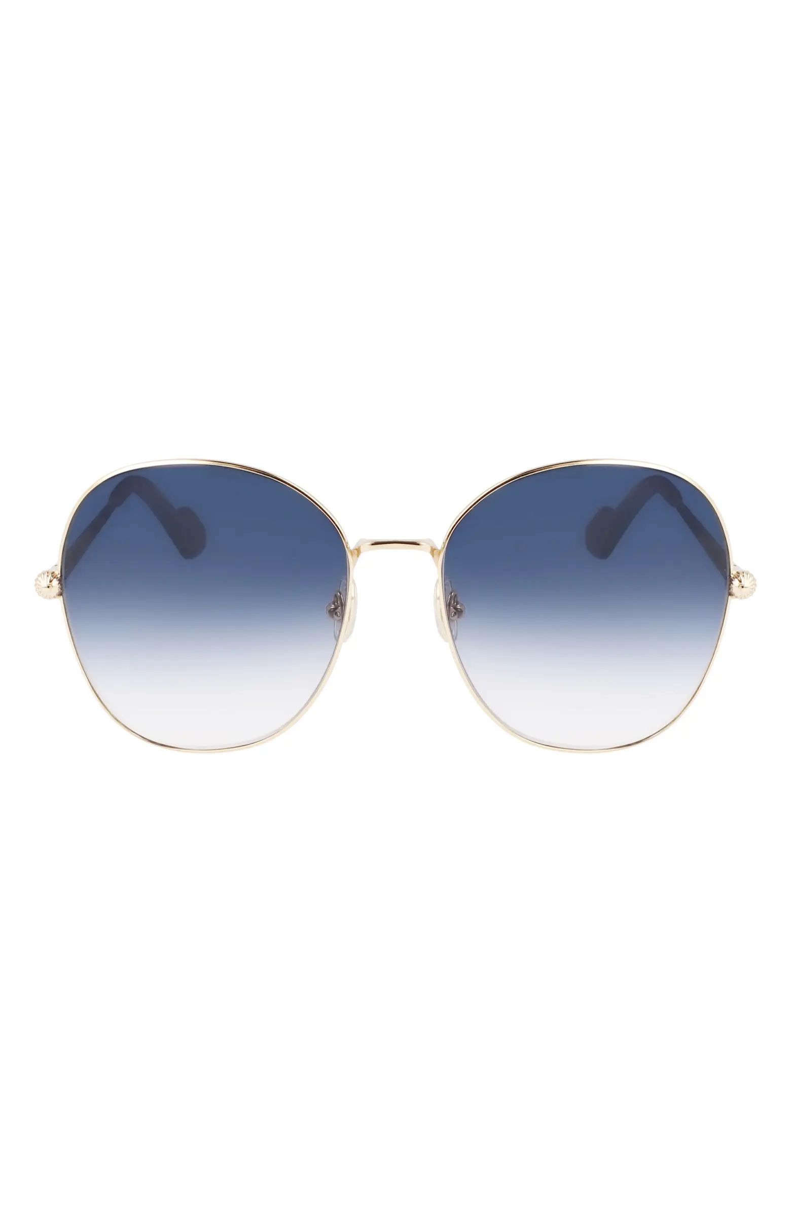 Lanvin Arpege 59mm Tinted Round Sunglasses | Nordstrom | Nordstrom