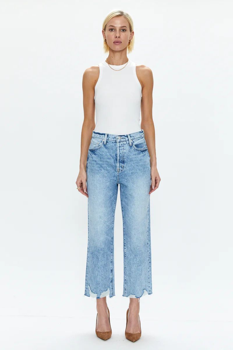 Cassie Super High Rise Straight Crop - Baja | Pistola Denim