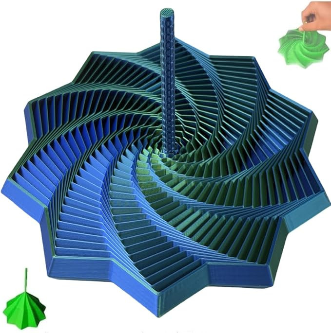 3D Printed Expanded Sensory Fidget Star, 2025 New Decagram Fidget Star with Handle, Honeycomb Spi... | Amazon (US)