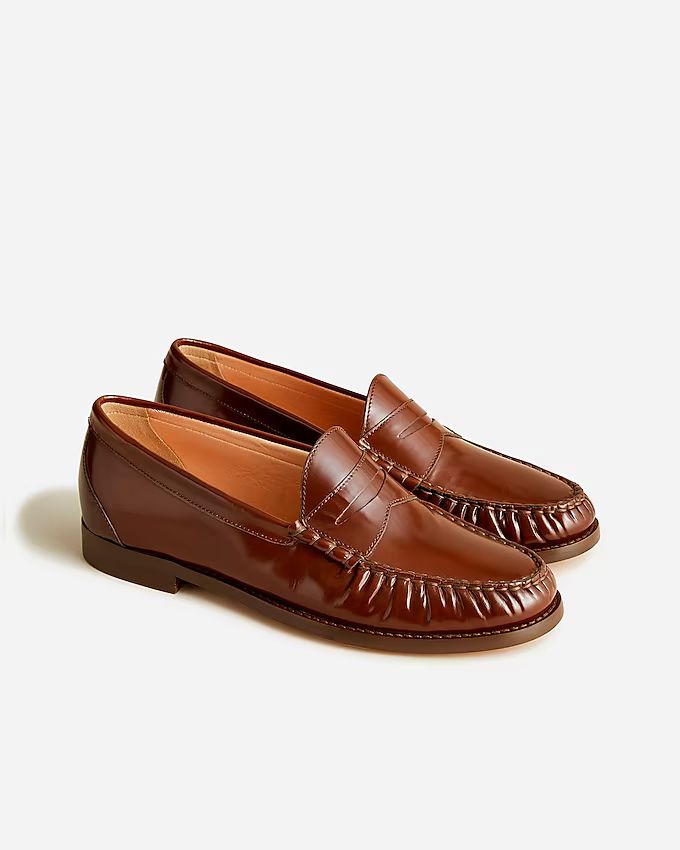 Winona penny loafers in spazzolato leather | J.Crew US