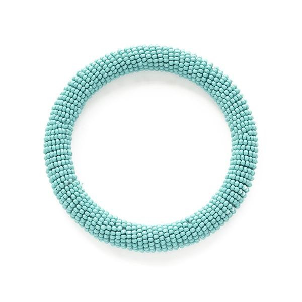 Turquoise Seed Bead Bangle | INK+ALLOY